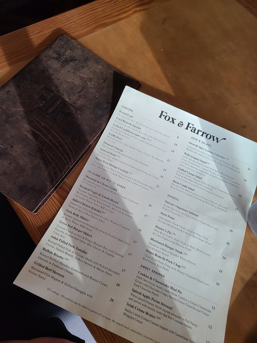 Menu Fox And Farrow-8